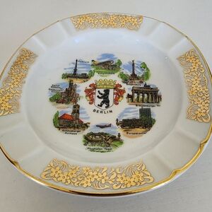 Vintage Ashtray Berlin Germany Landmarks Home Decor Plate